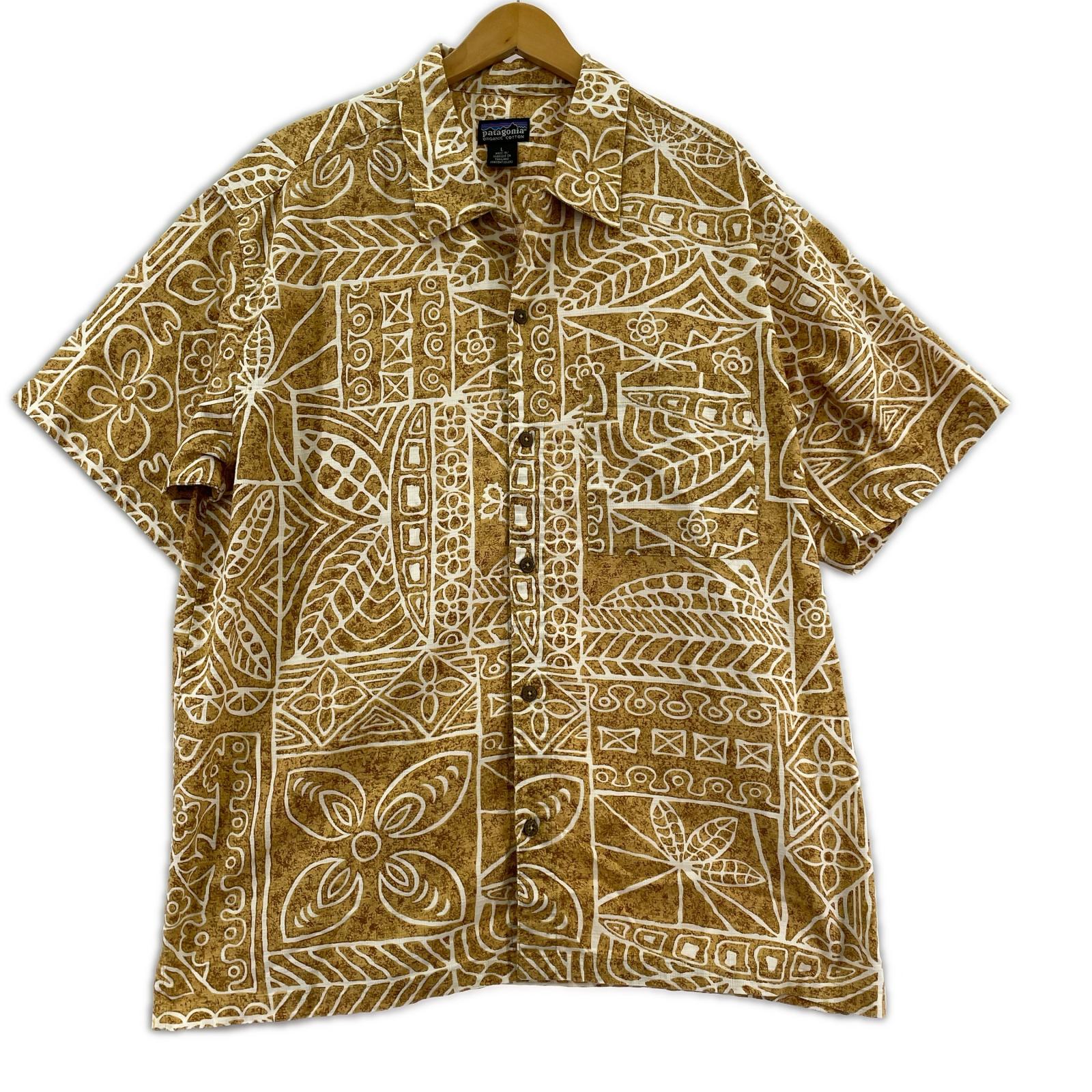 半袖シャツ pataloha A/C オーガニックコットン ブラウン L ブラウン