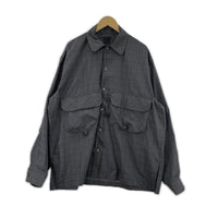 長袖シャツ TECH SPORTS OPEN COLLAR SHIRT L/S L グレー