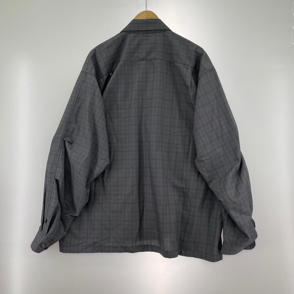長袖シャツ TECH SPORTS OPEN COLLAR SHIRT L/S L グレー