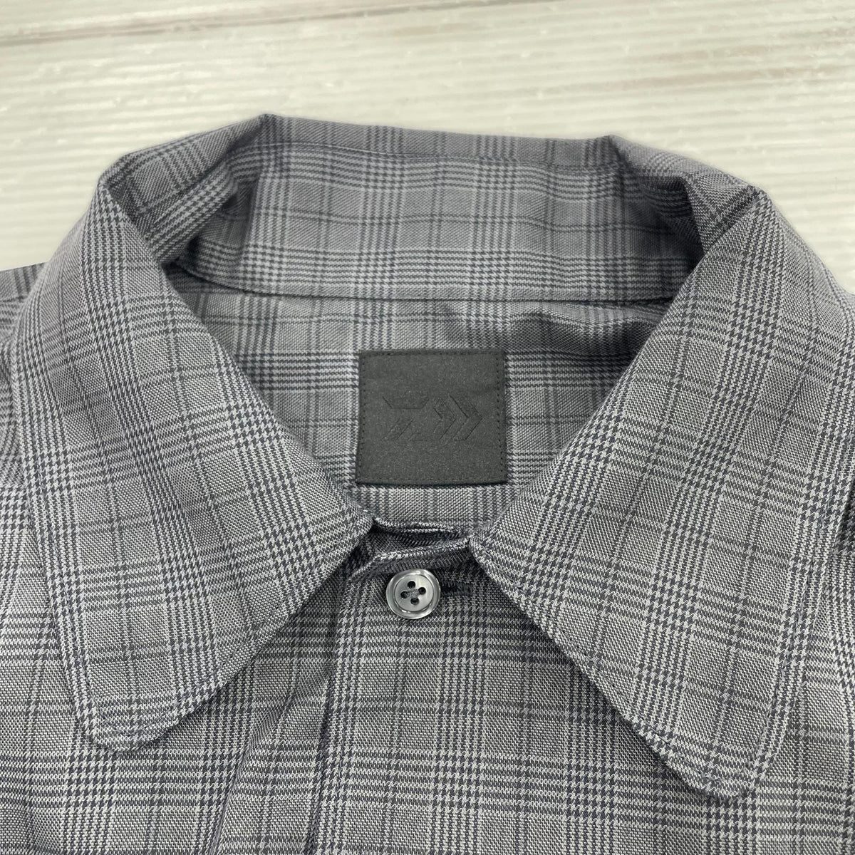 長袖シャツ TECH SPORTS OPEN COLLAR SHIRT L/S L グレー