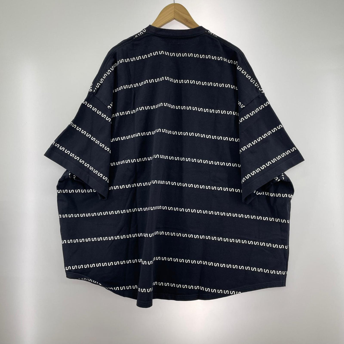 半袖Ｔシャツ SEESEE SUPER BIG FLAT SEESEE BOARDER TEE ブラック
