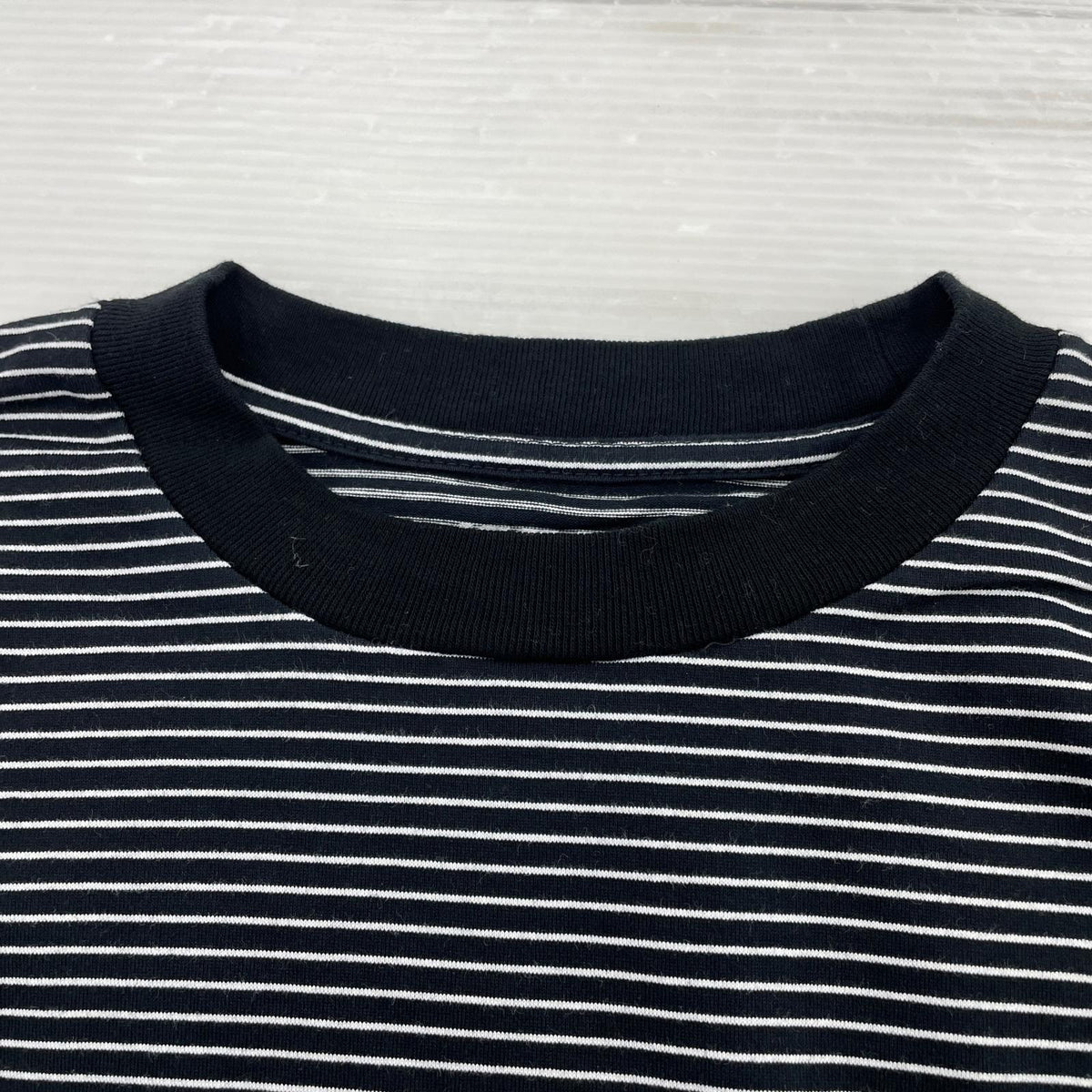半袖Ｔシャツ BALLOON BORDER T-SHIRT L ブラック