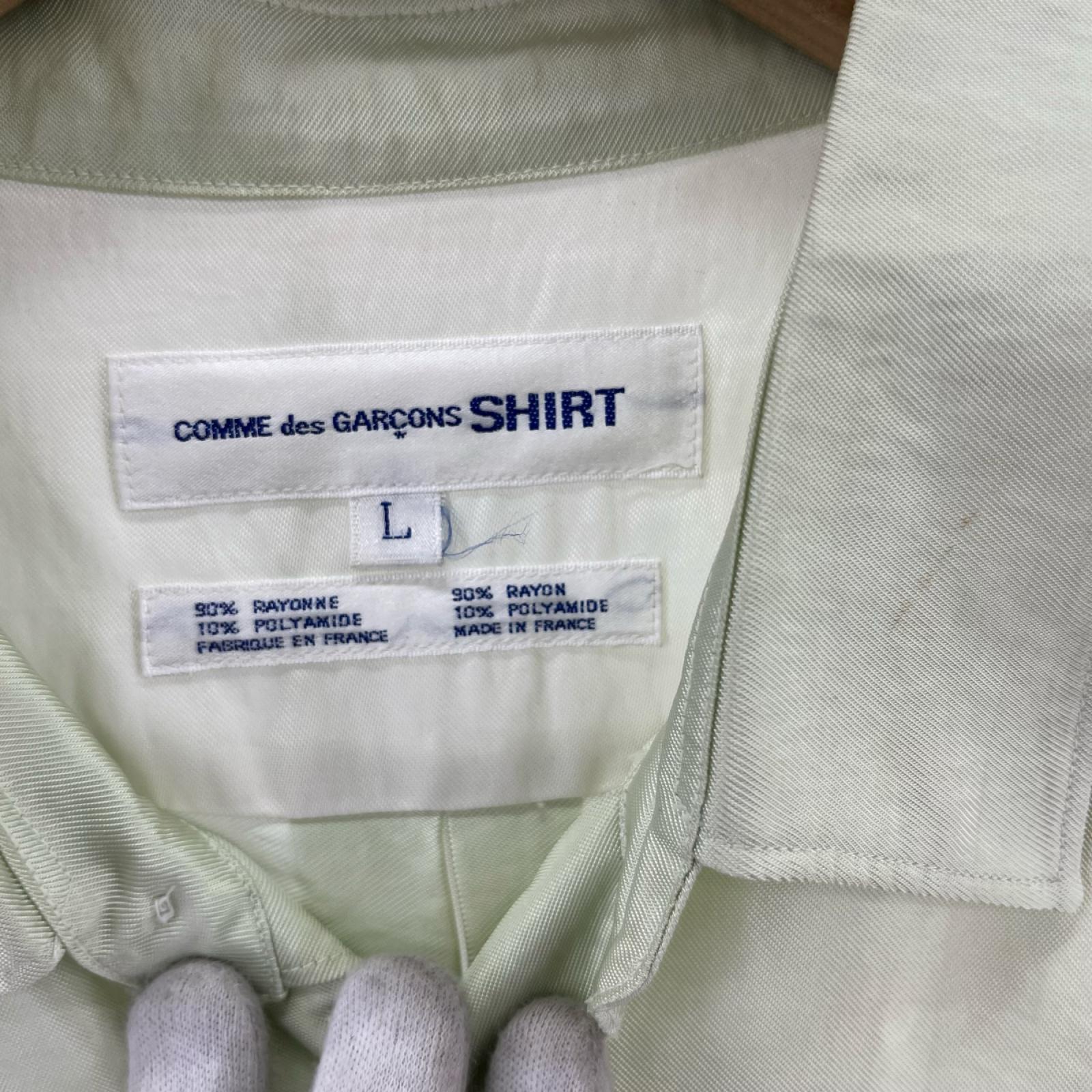 半袖シャツ COMME des GARCONS S/S ﾚｰﾖﾝｼｬﾂ ﾗｲﾑ (L) L