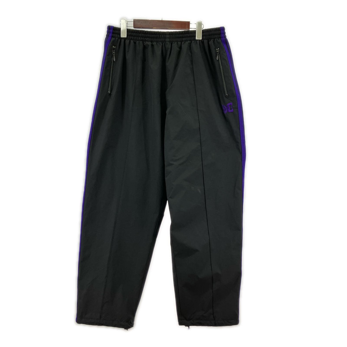 パンツ Needles×DC SHOES Track Pant-Poly Ripstop MR606 黒×紫 (L) L ブラック