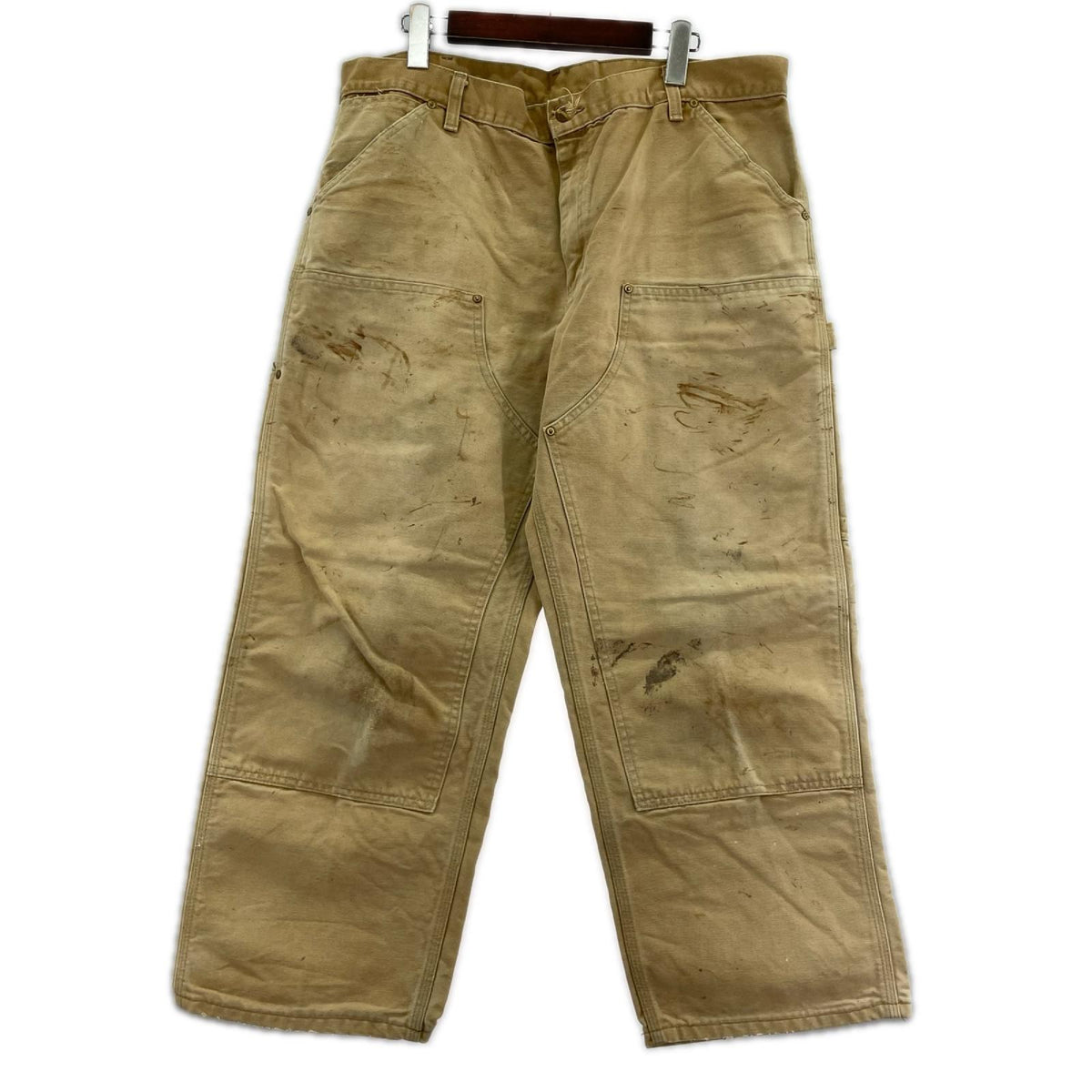 パンツ Carhartt 80s USA製 ダブルニー キャメル ベージュ