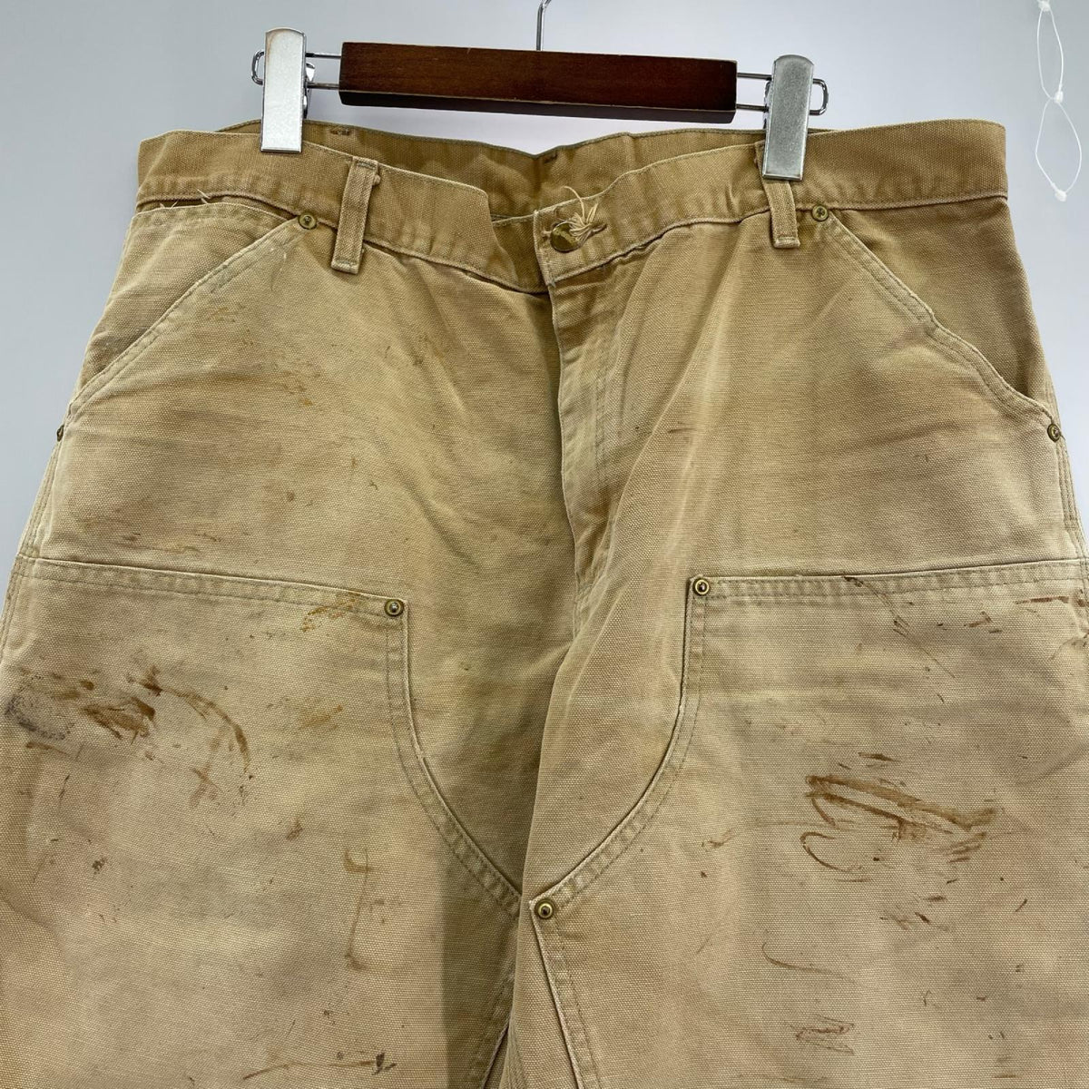 パンツ Carhartt 80s USA製 ダブルニー キャメル ベージュ