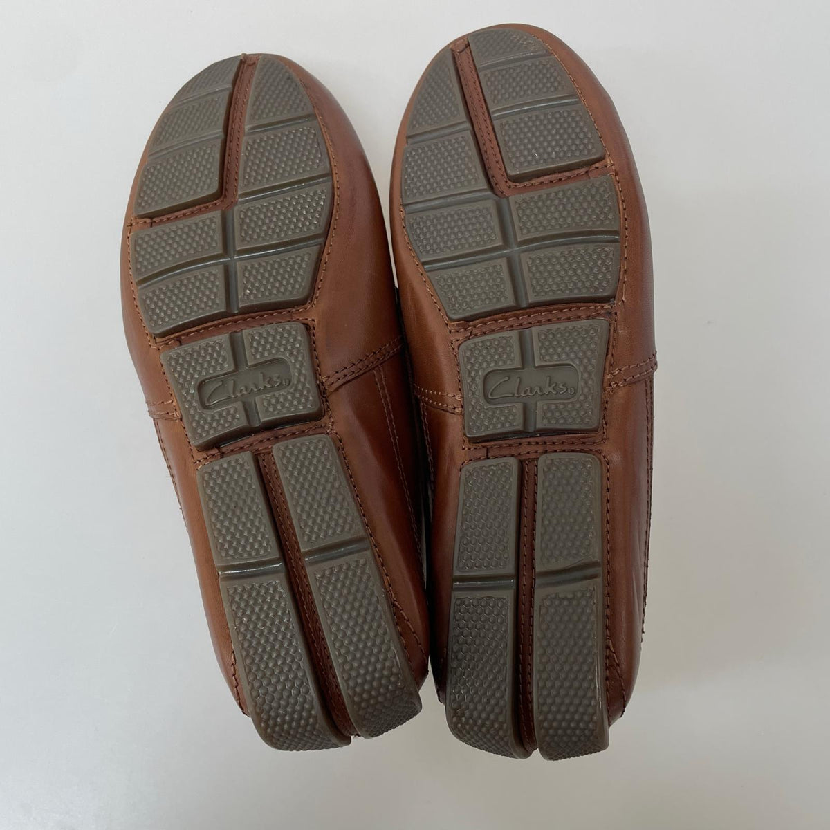 シューズ Clarks スリッポンローファーBR 25.5 ブラウン