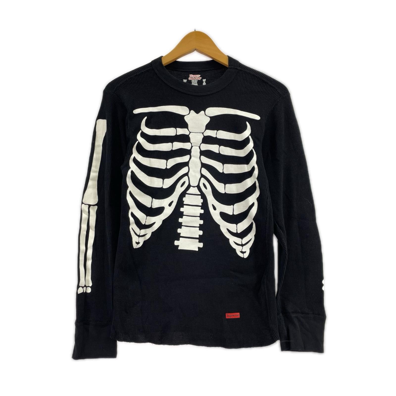 長袖Ｔシャツ Hanes Bones Thermal Crew/S/BLK S ブラック