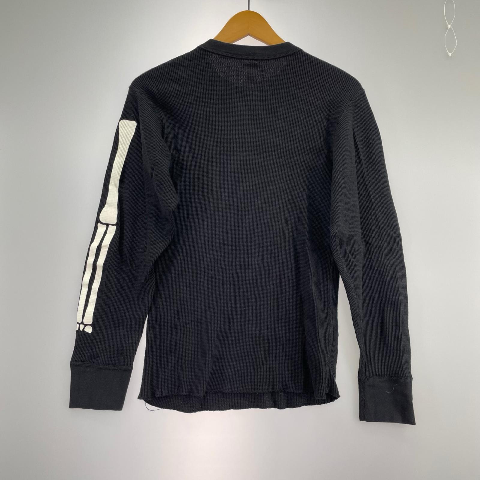長袖Ｔシャツ Hanes Bones Thermal Crew/S/BLK S ブラック