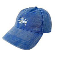 キャップ 26SS WASHED BASIC STUSSY CAP ブルー