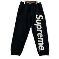 パンツ Supreme 22AW Satin Applique Sweatpant スウェットパンツ 黒 M ブラック