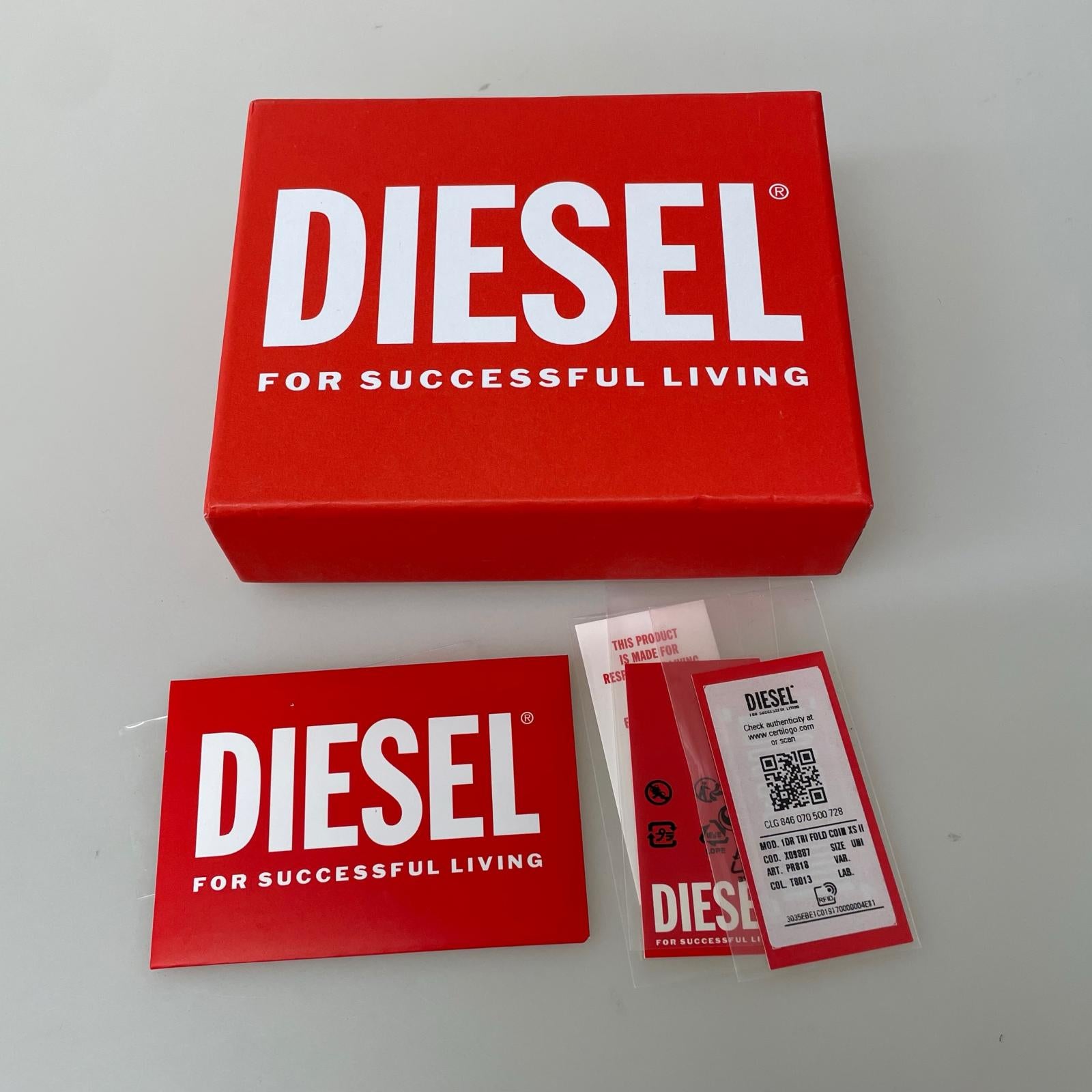 コンパクトウォレット DIESEL 1DR Tri Fold Coin XS ブラック