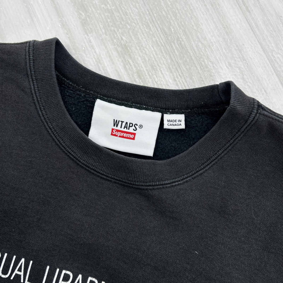 スウェット ×WTAPS 21AW WTAPS Crewneck ブラック (L) L ブラック
