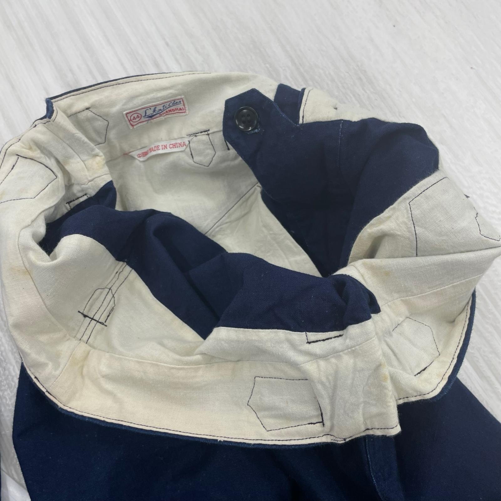 ジャケット L.Anti Cher FRENCH セットアップ 44 ネイビー