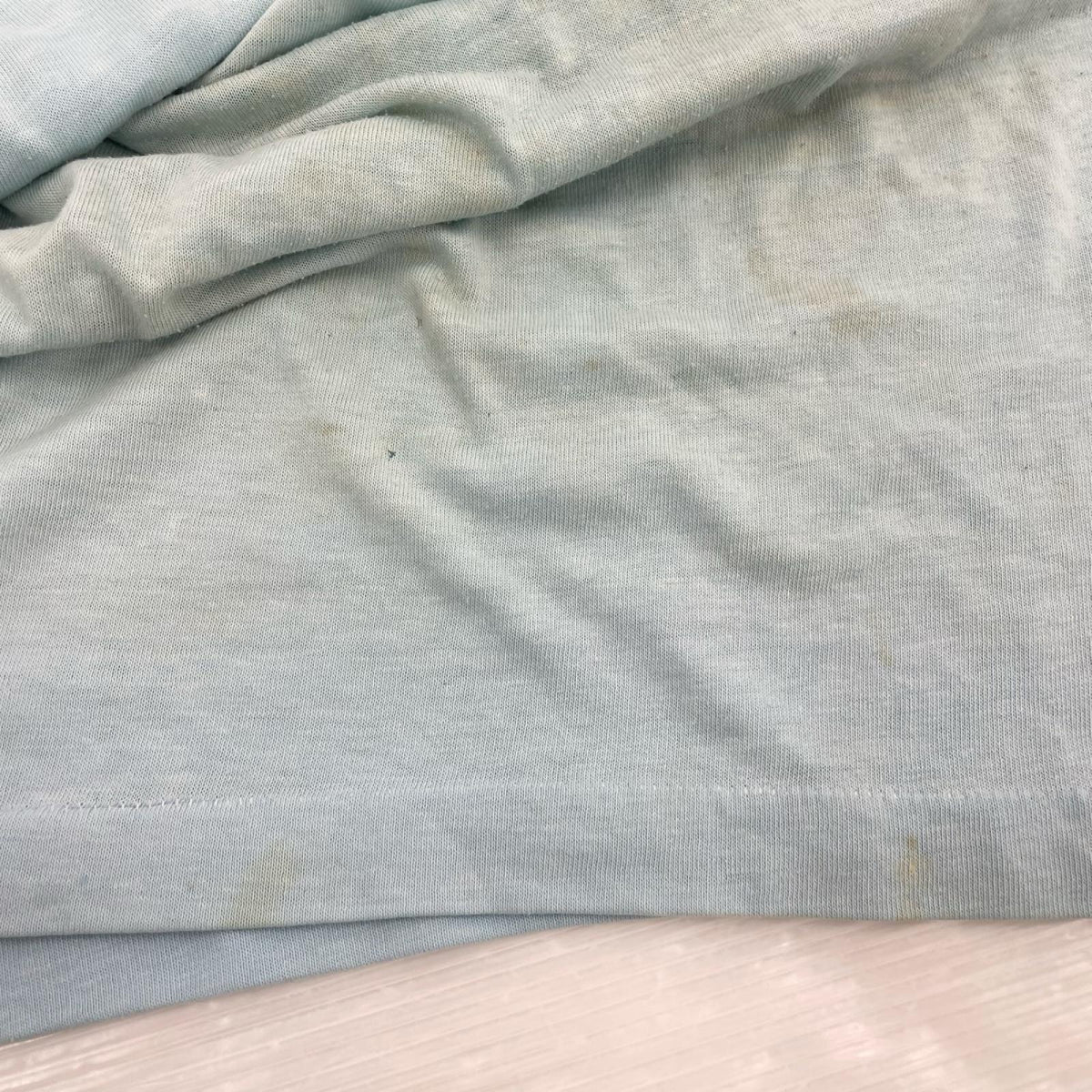 半袖Ｔシャツ 73~82s ﾊﾞｰﾀﾞｸﾞ後期 S/S ｶﾚｯｼﾞﾘﾝｶﾞｰTee M ブルー