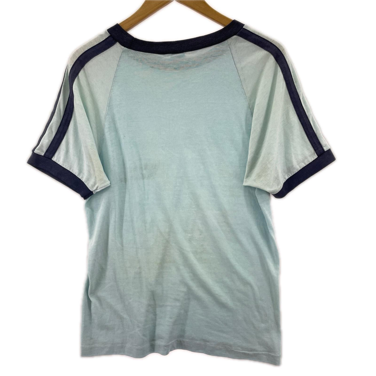 半袖Ｔシャツ 73~82s ﾊﾞｰﾀﾞｸﾞ後期 S/S ｶﾚｯｼﾞﾘﾝｶﾞｰTee M ブルー