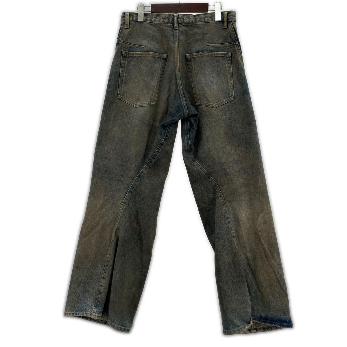 デニムパンツ 3D Twisted Wide Leg Jeans (2) 2 ブルー