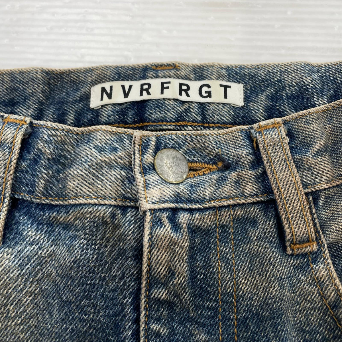 デニムパンツ 3D Twisted Wide Leg Jeans (2) 2 ブルー