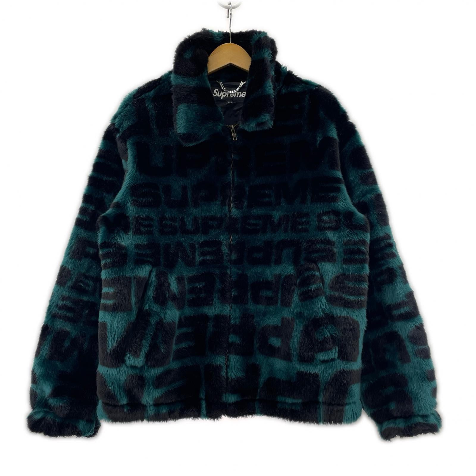 ジャケット SUPREME FAUX FUR 18SS M グリーン