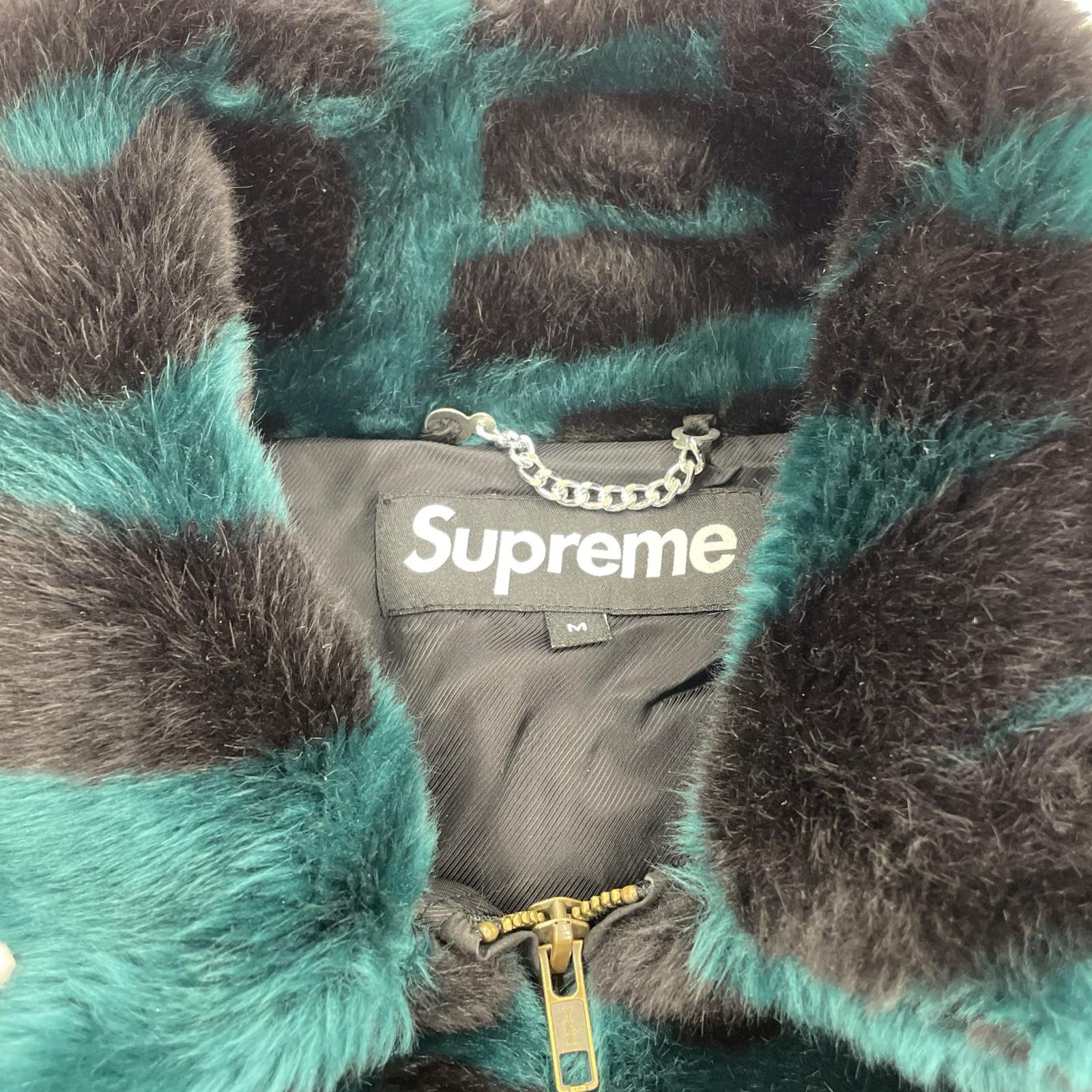 ジャケット SUPREME FAUX FUR 18SS M グリーン