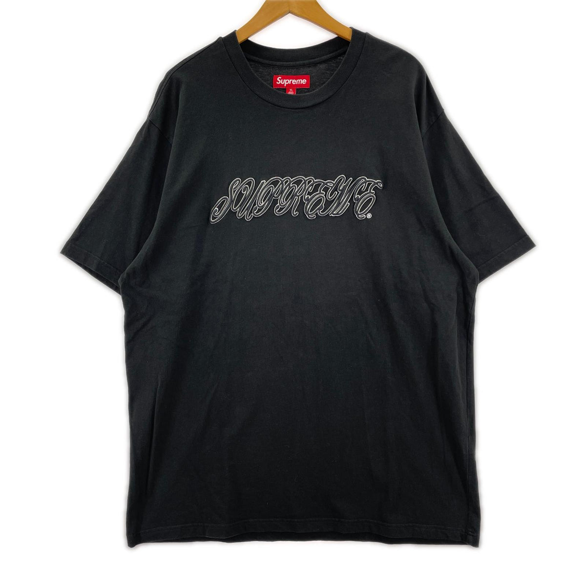 半袖Ｔシャツ Raised Script S/S Top 黒 (XL) ブラック