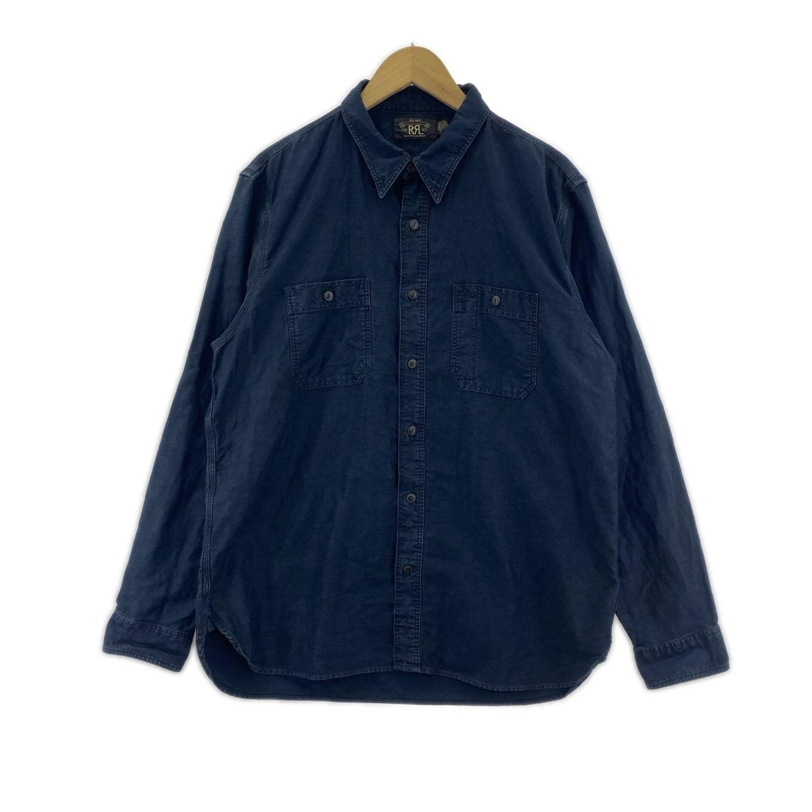 長袖シャツ コットンリネン Cameron シャツ (L) 782928523001 L ネイビー