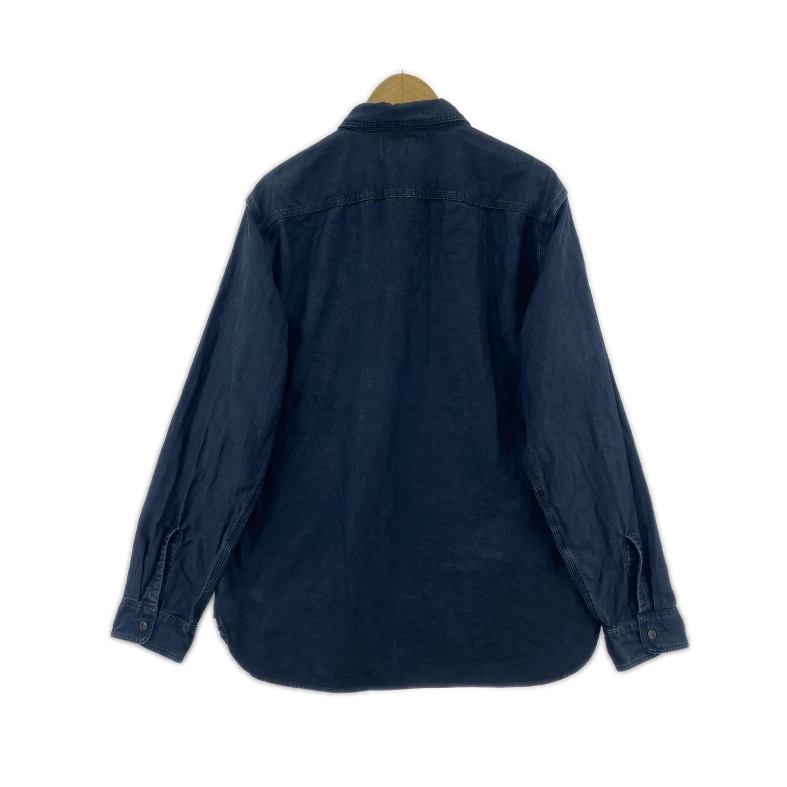 長袖シャツ コットンリネン Cameron シャツ (L) 782928523001 L ネイビー