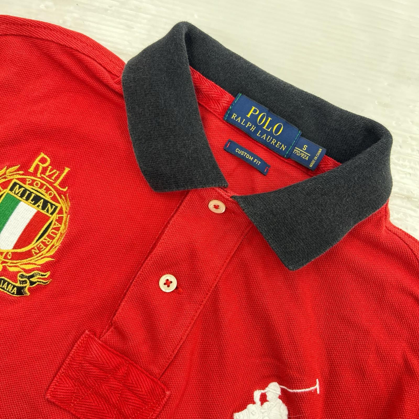 ポロシャツ ﾋﾞｯｸﾞﾎﾟﾆｰ MILAN 赤 (S) S レッド