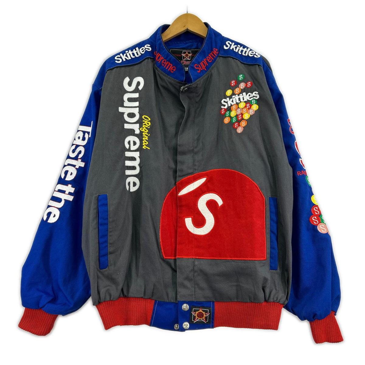 ジャケット レーシングジャケット 青グレー