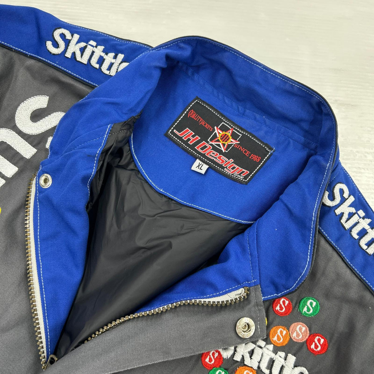 ジャケット レーシングジャケット 青グレー