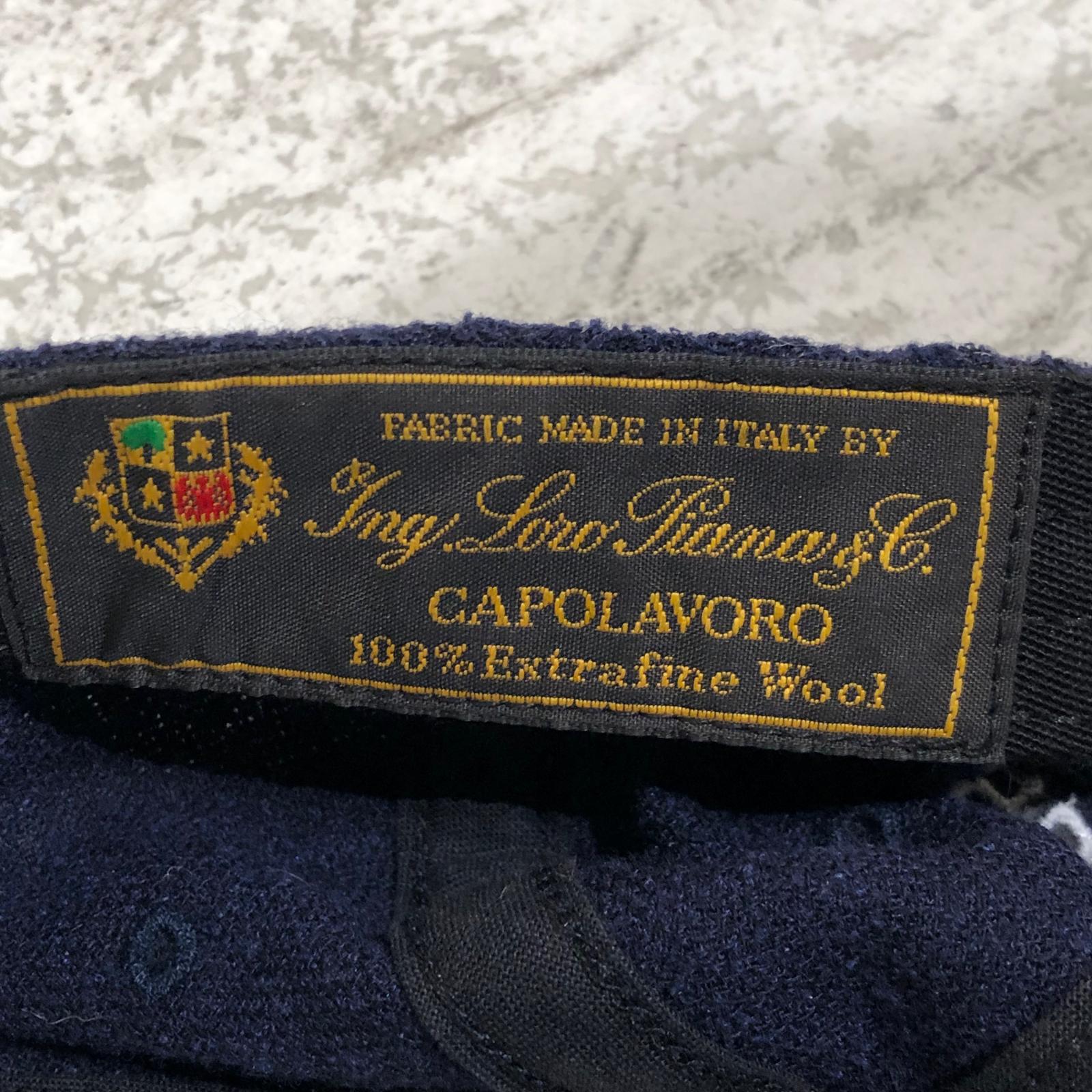 キャップ × Loro Piana 21ss パイル Sロゴ 6パネルキャップ