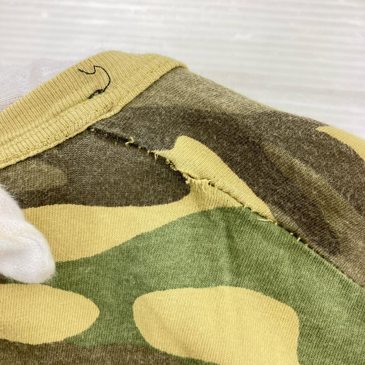 半袖Ｔシャツ 旧タグ シングル カモ柄　(M) M カーキ