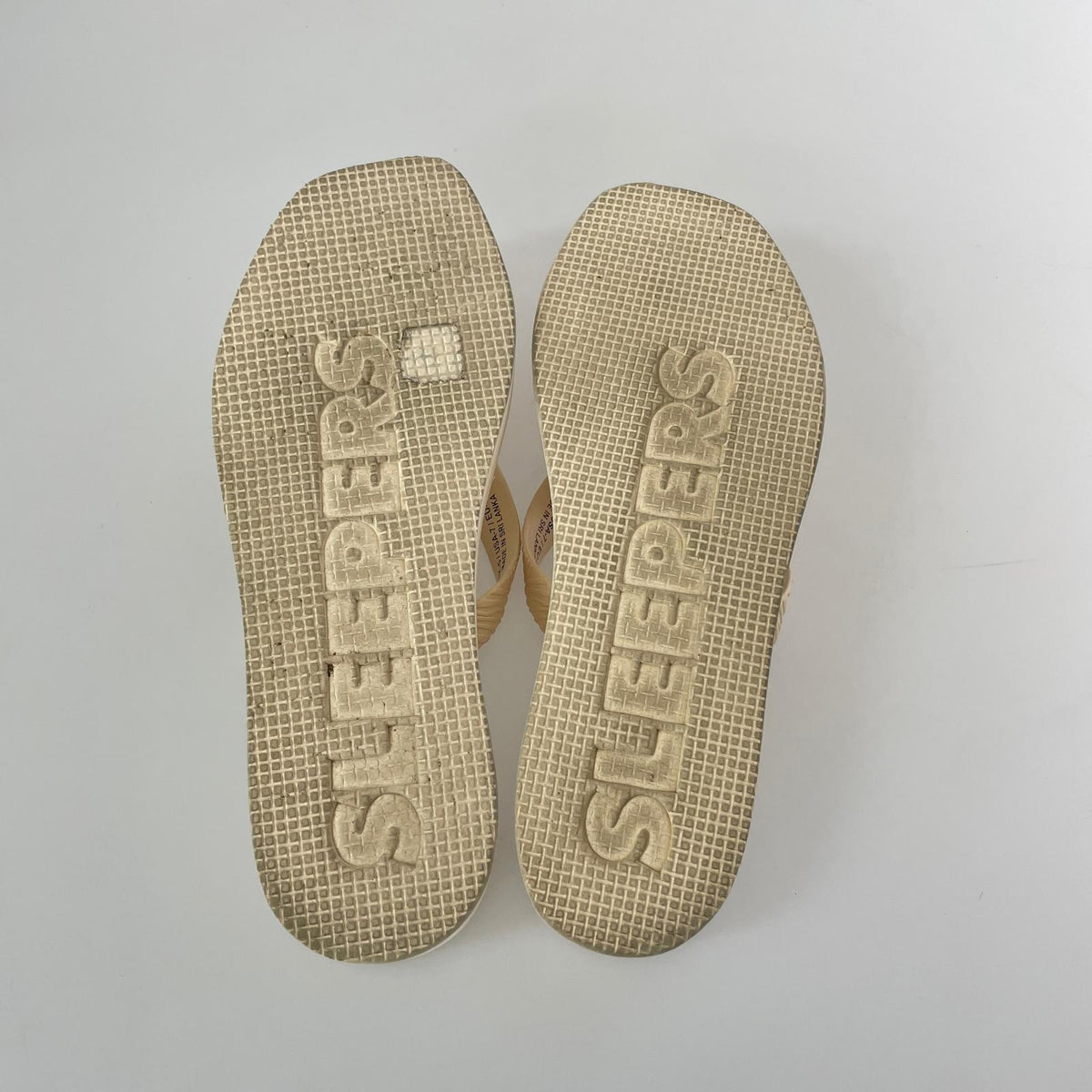 シューズ SLEEPERS 厚底 ビーチサンダル ベージュ (UK5) ホワイト