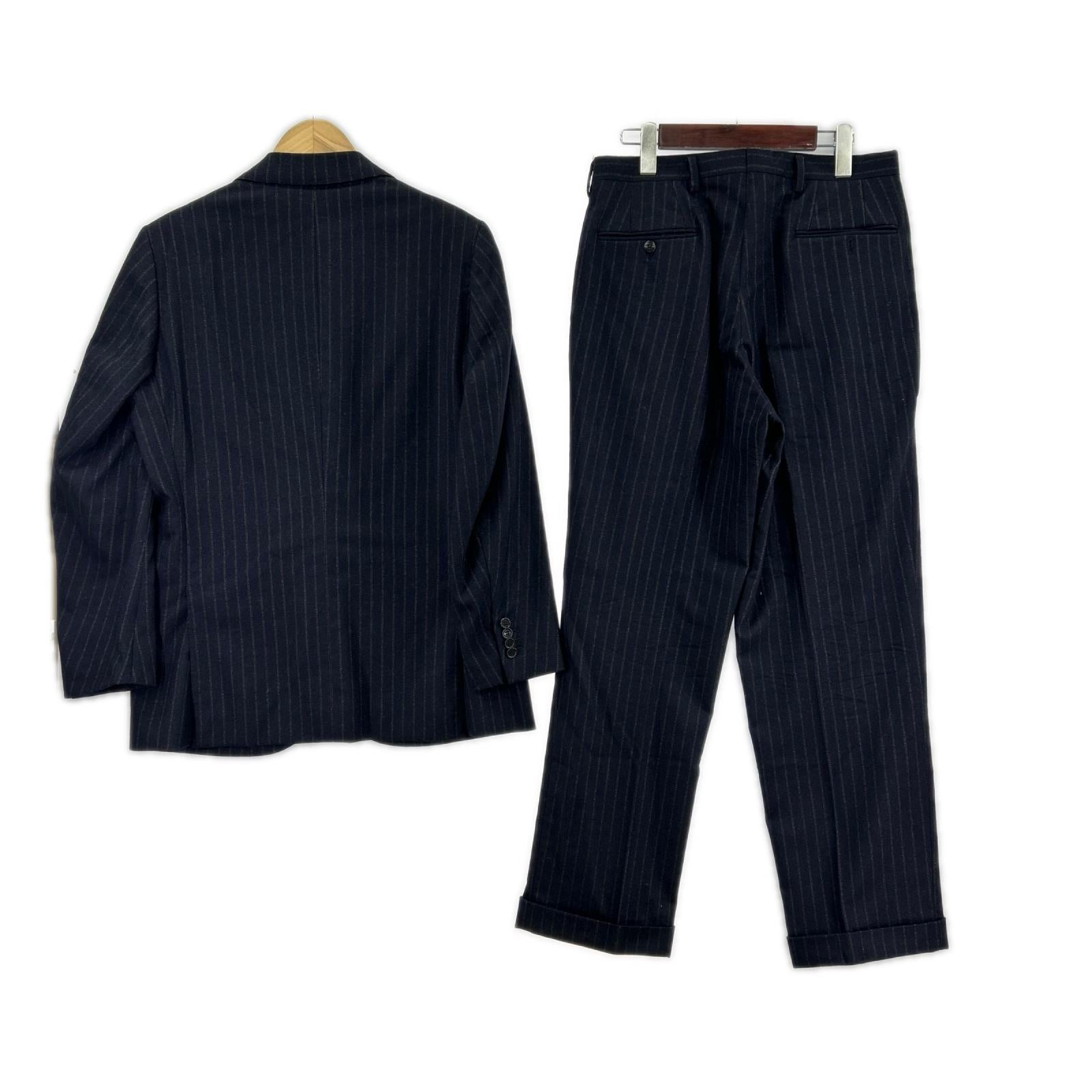 ジャケット Sartorio ストライプセットアップ 46 ネイビー