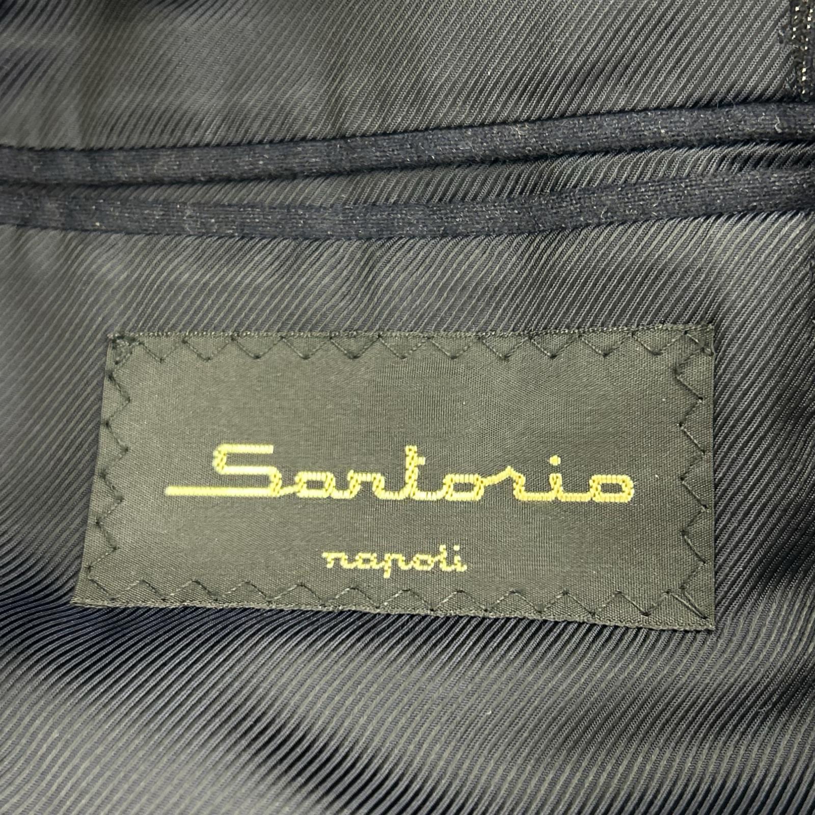 ジャケット Sartorio ストライプセットアップ 46 ネイビー