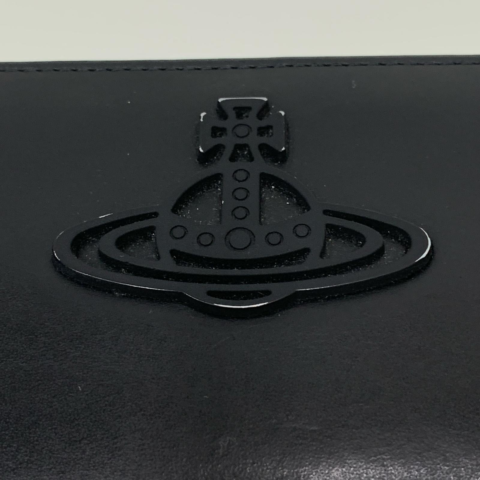 長財布 Vivienne Westwood ラウンドファスナー ロングウォレット ブラック