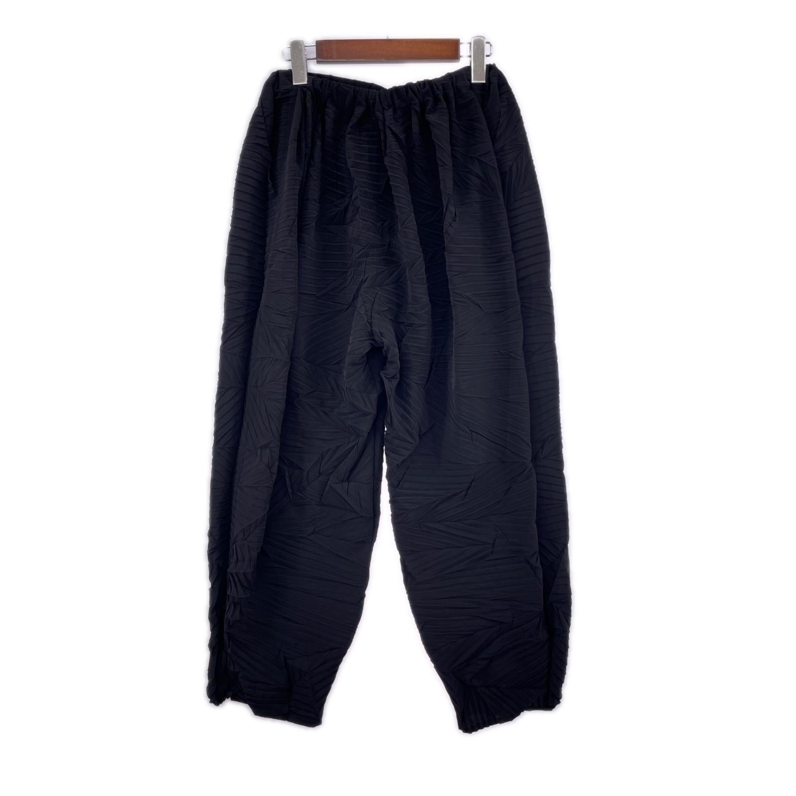 パンツ プリーツ、BLK ブラック