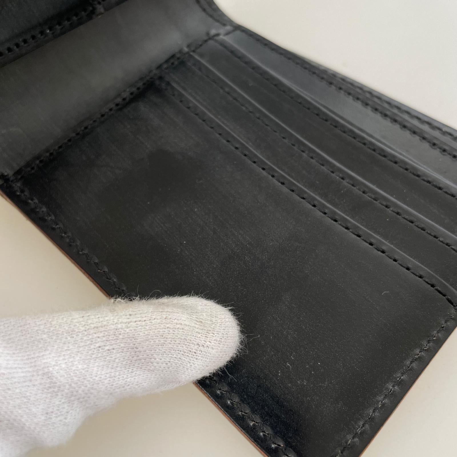 コンパクトウォレット 2つ折り財布 ブラック