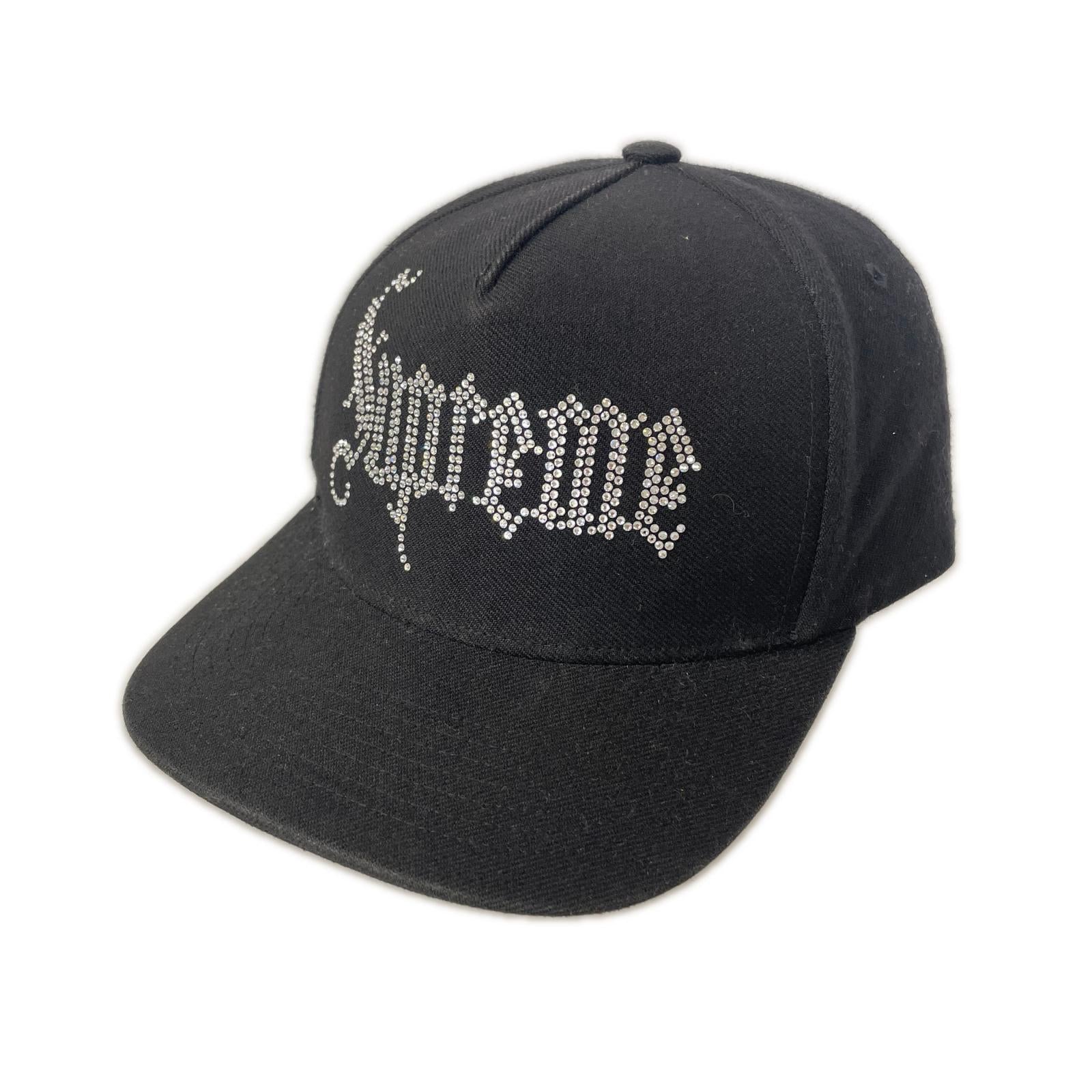 キャップ 24FW Rhinestone 5-panel ブラック ブラック