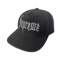 キャップ 24FW Rhinestone 5-panel ブラック ブラック