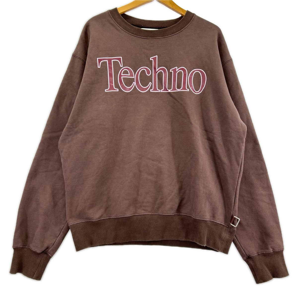 スウェット ICE&TECHO ﾌﾟﾘﾝﾄ ﾌﾞﾗｳﾝ (M) M ブラウン