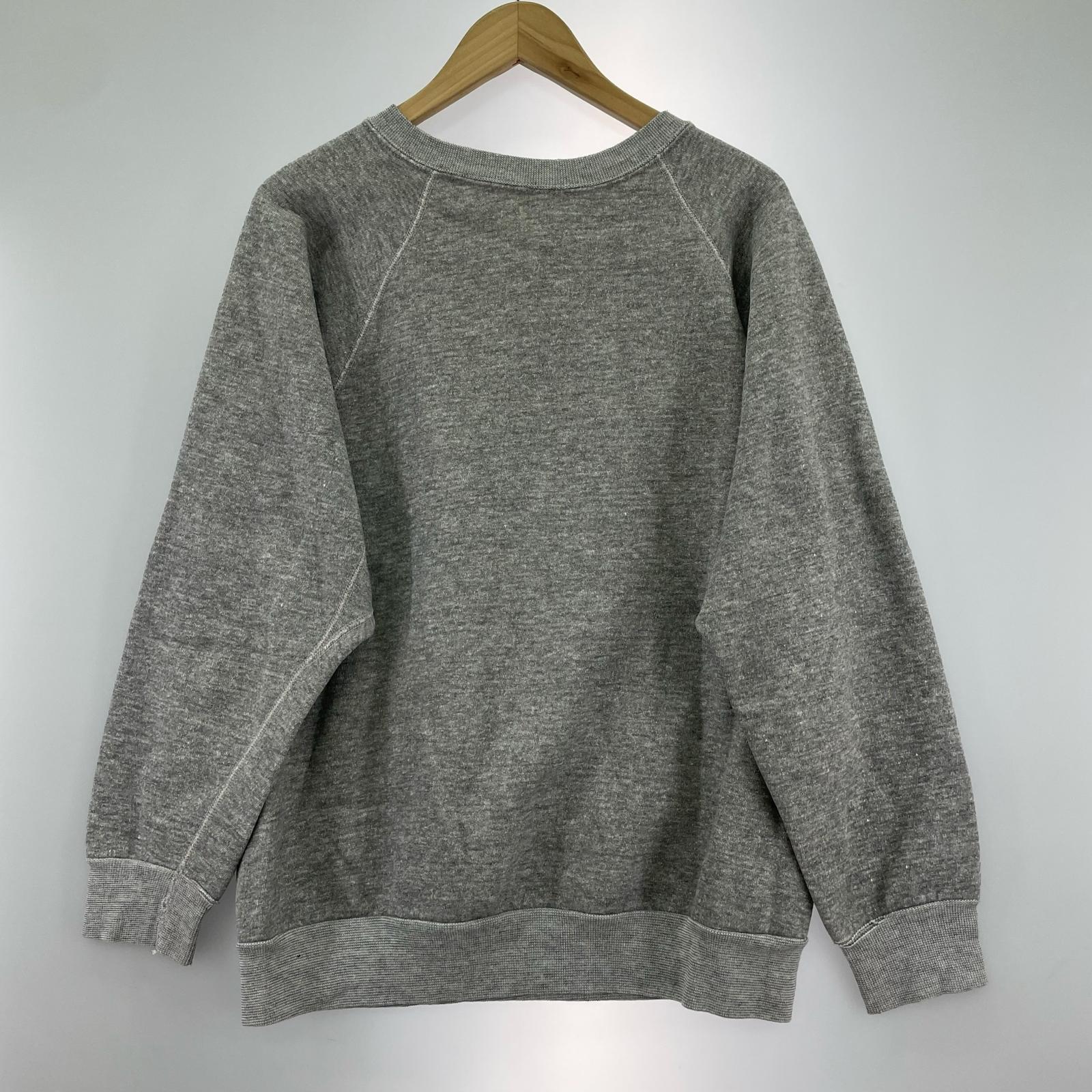 スウェット 80s USA製 DISCUS ラグラン グレー（L) L グレー