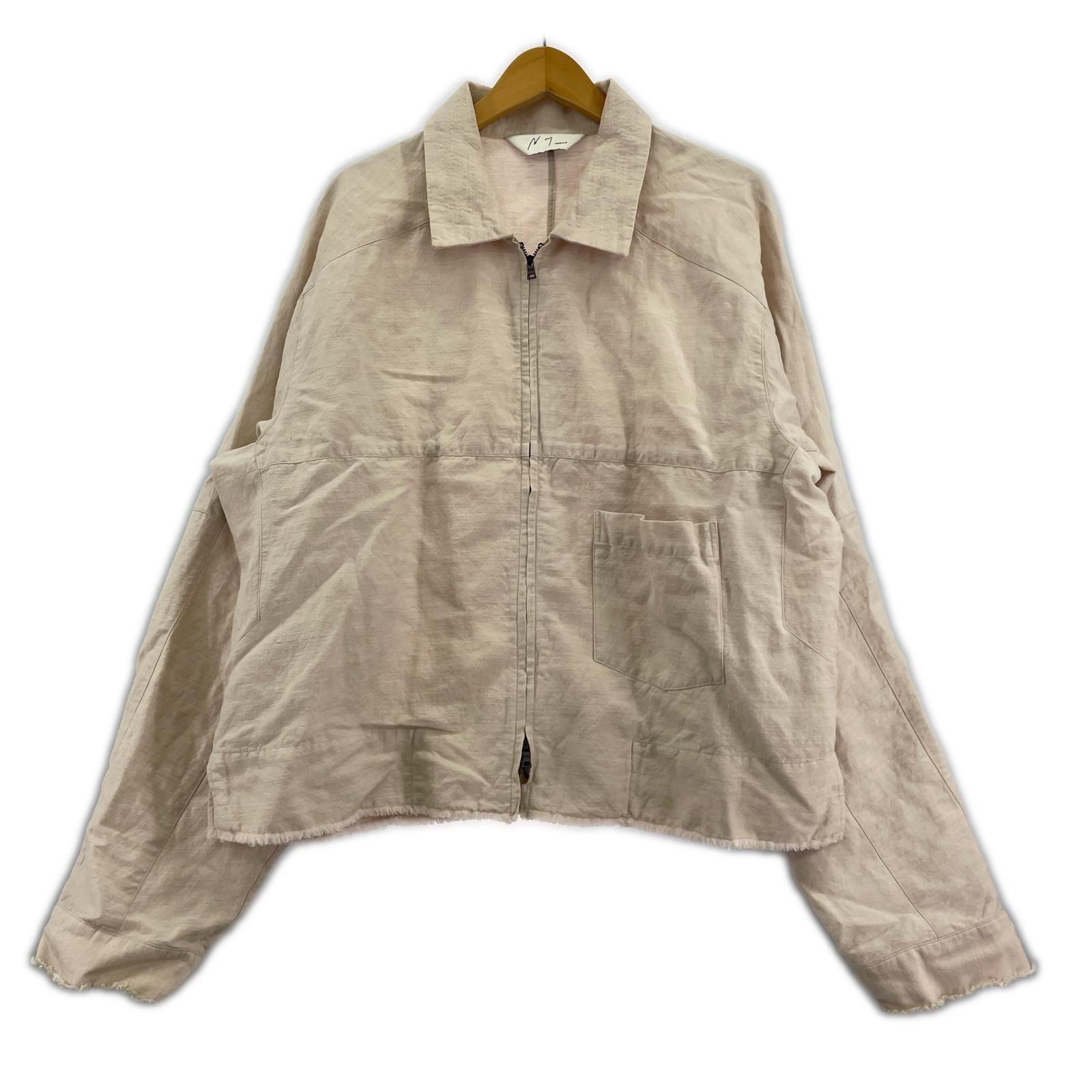 ジャケット W/L SHORT ZIPUP SHIRT PINKBEIGE 3 ベージュ