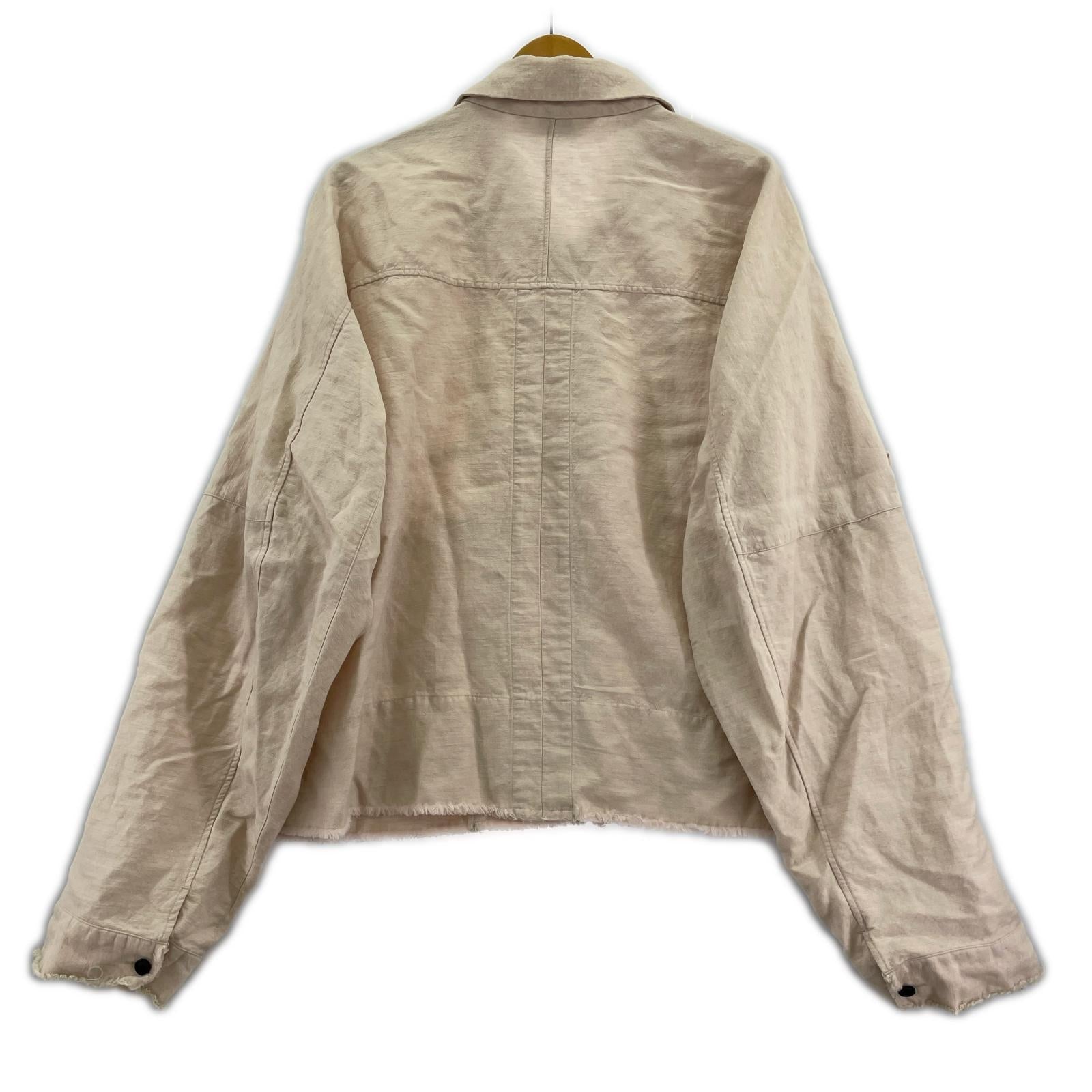 ジャケット W/L SHORT ZIPUP SHIRT PINKBEIGE 3 ベージュ