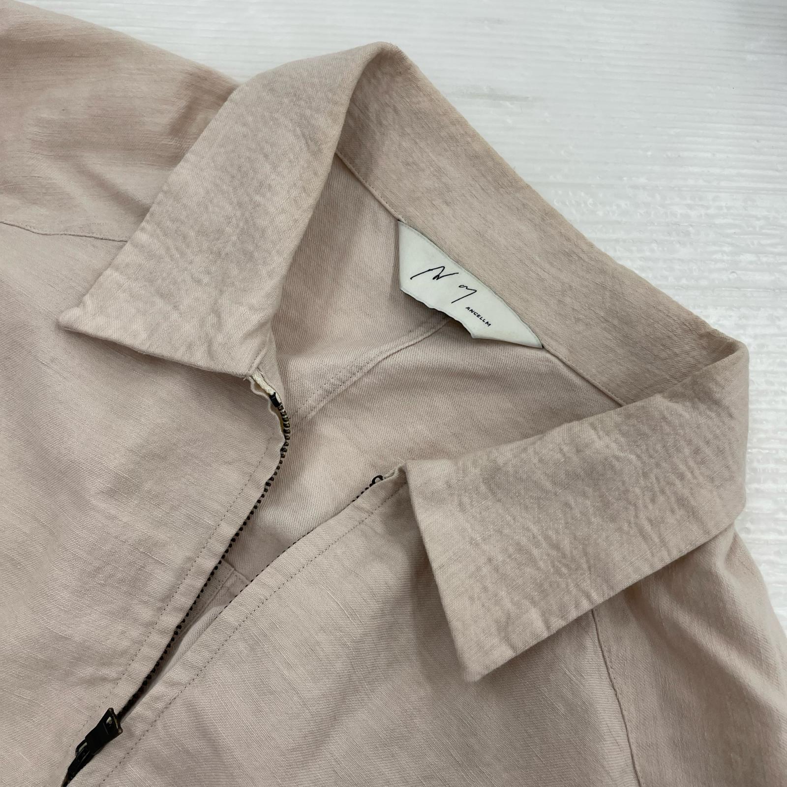 ジャケット W/L SHORT ZIPUP SHIRT PINKBEIGE 3 ベージュ