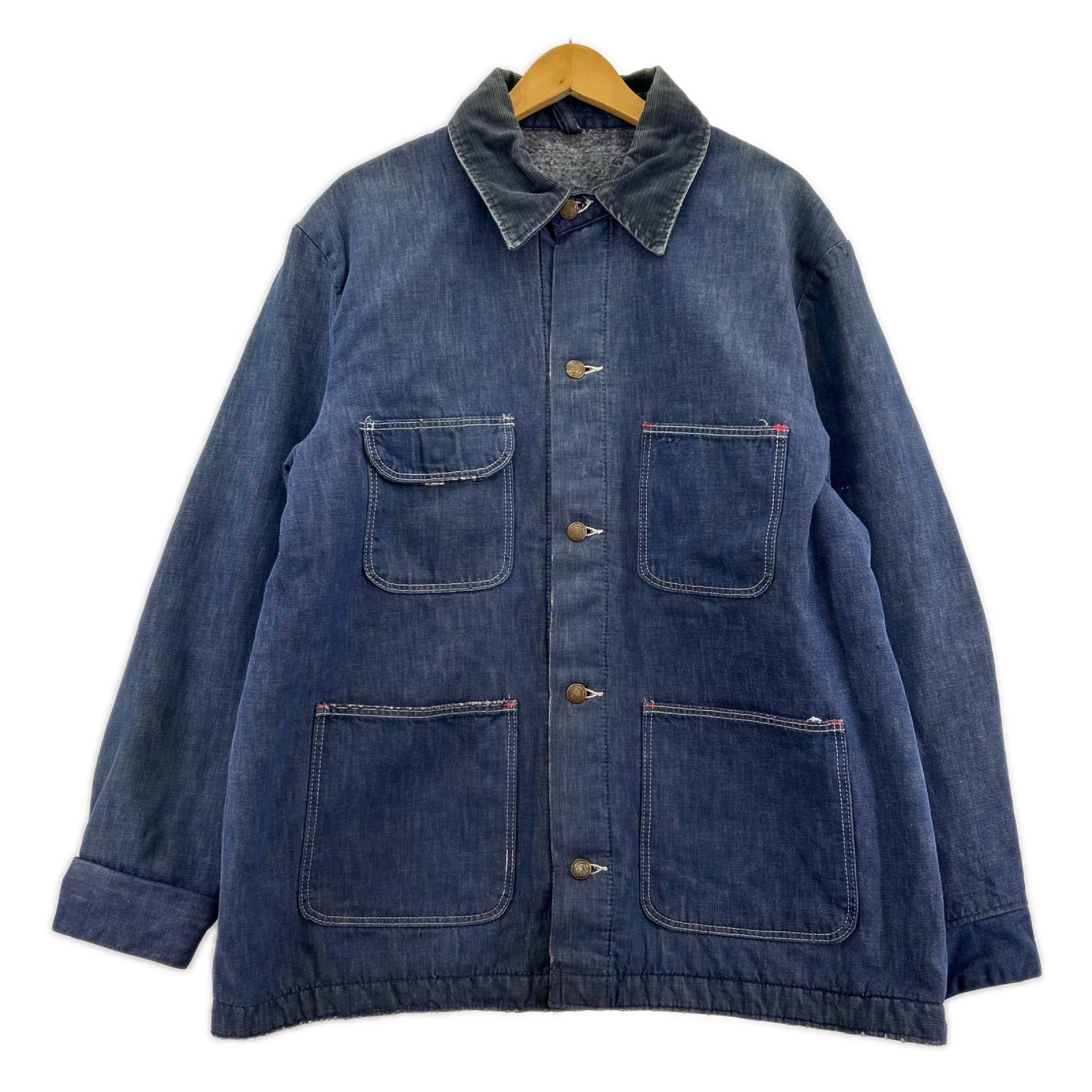 デニムジャケット 60-70s Blue Bell デニムカバーオール 42 ネイビー