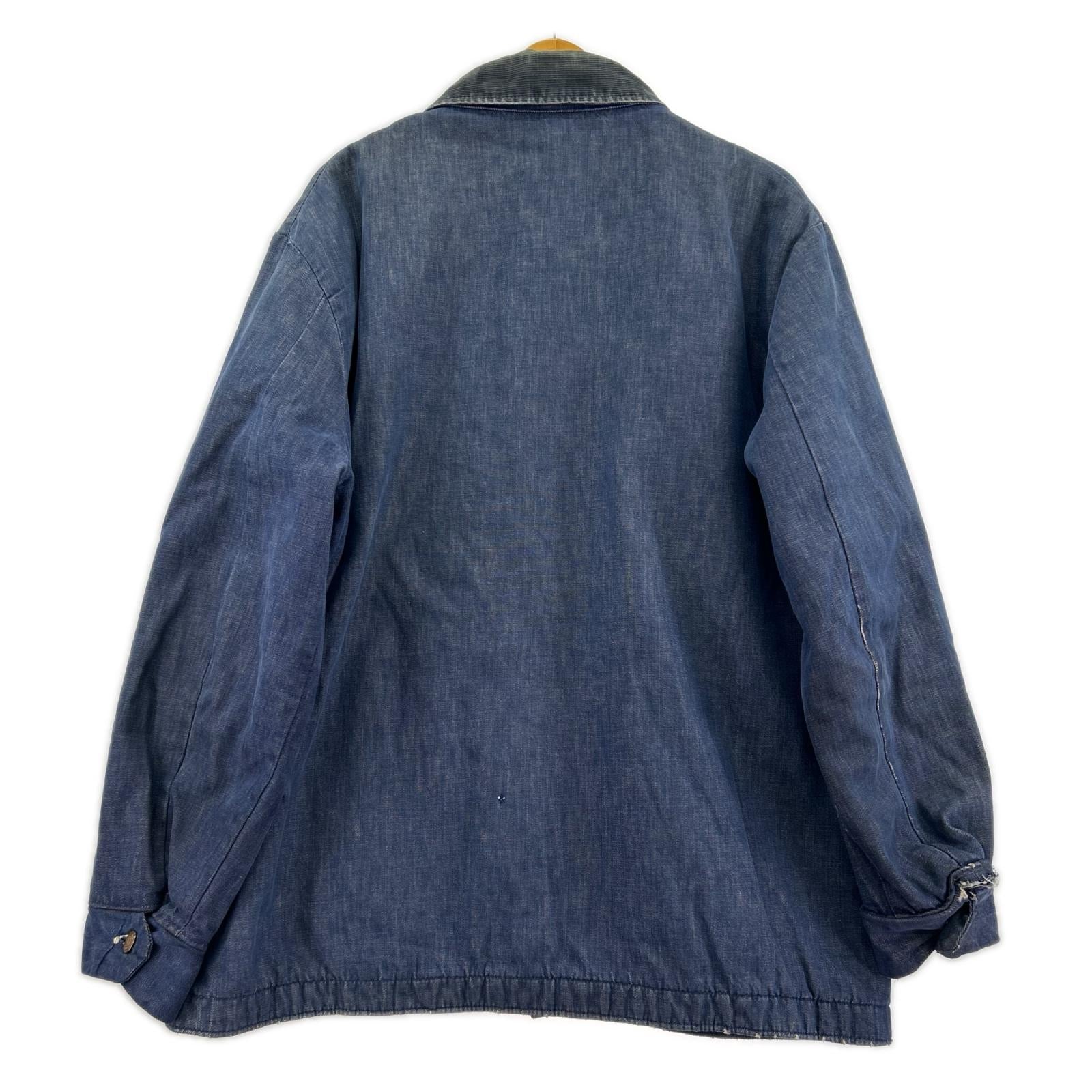 デニムジャケット 60-70s Blue Bell デニムカバーオール 42 ネイビー