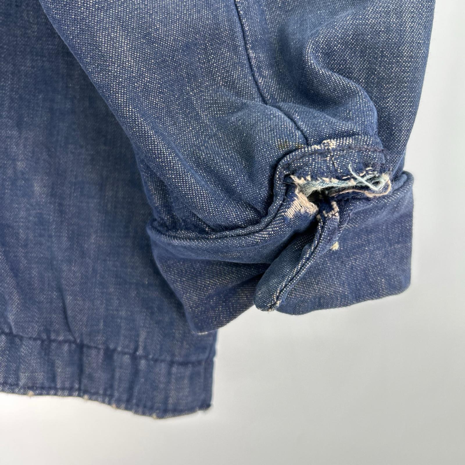 デニムジャケット 60-70s Blue Bell デニムカバーオール 42 ネイビー