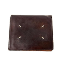 コンパクトウォレット MAISON MARGIELA 4ステッチ 二つ折り財布 S55UI0143 茶 ブラウン