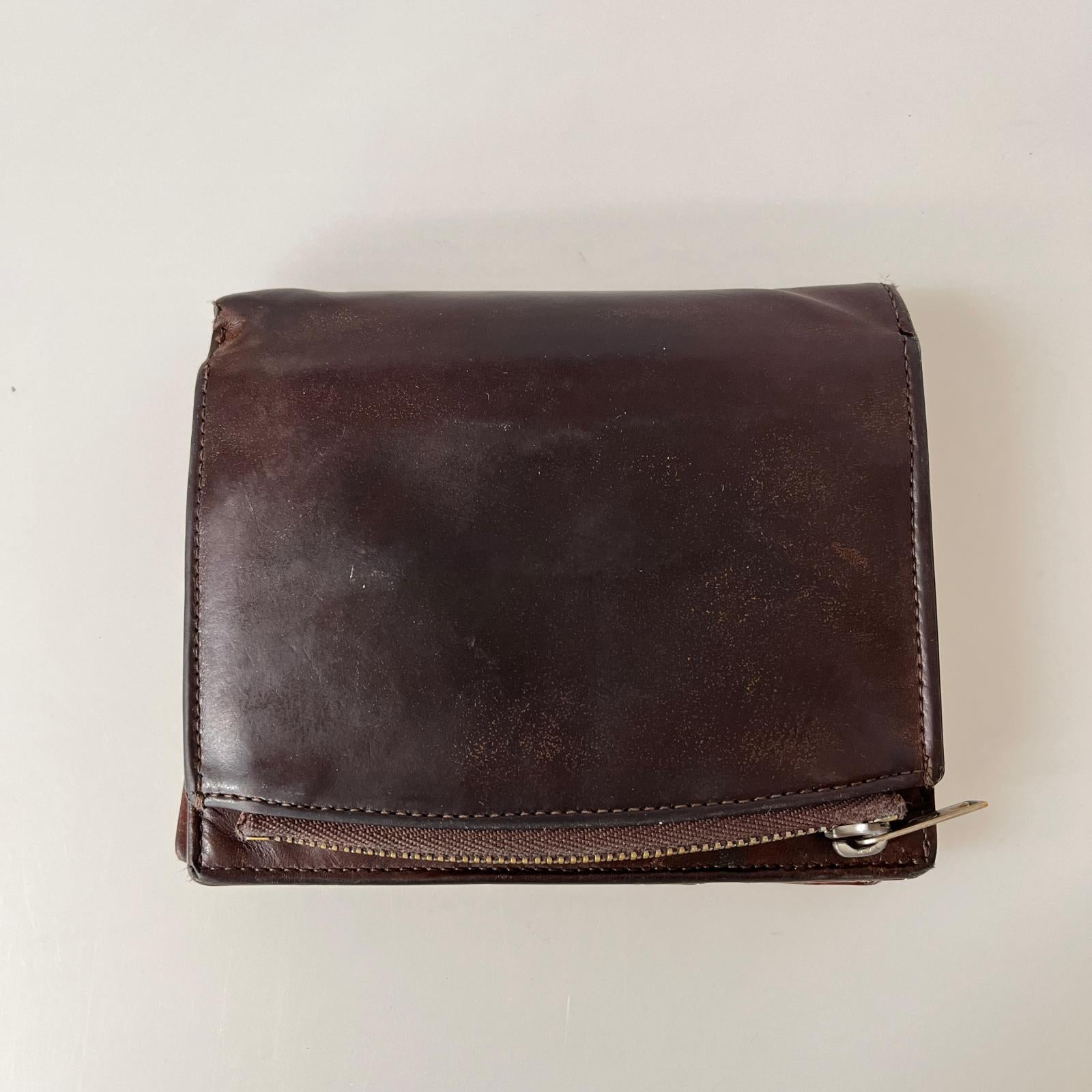 コンパクトウォレット MAISON MARGIELA 4ステッチ 二つ折り財布 S55UI0143 茶 ブラウン